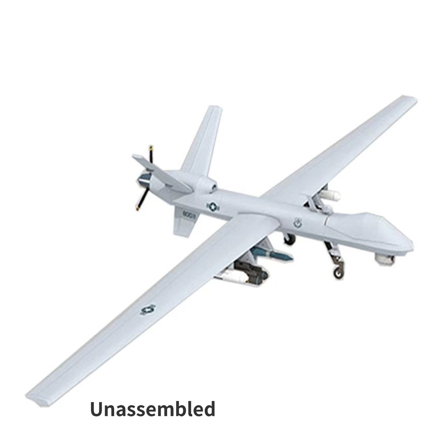 US 1:32 MQ-9 Reaper UAV 3D Plane Paper Model Aircraft Puzzle Unassembled Kit