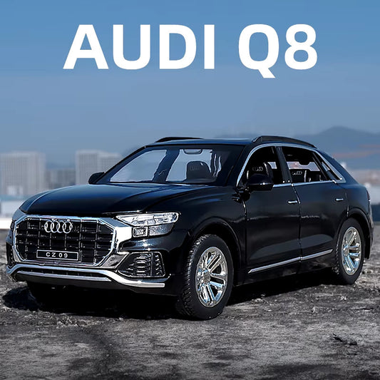 1:24 AUDI Q8 SUV Alloy Car Model Diecast Metal Vehicles Car Model High Simulatio
