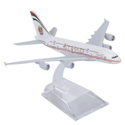 1:400 16cm A380 Etihad Airways Airplane Model Plane Alloy Aircraft Ornaments