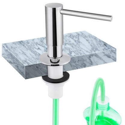 Brass Soap Dispenser Extension Tube Kit Bottle Replacement Kitchen Sink Metal 1p