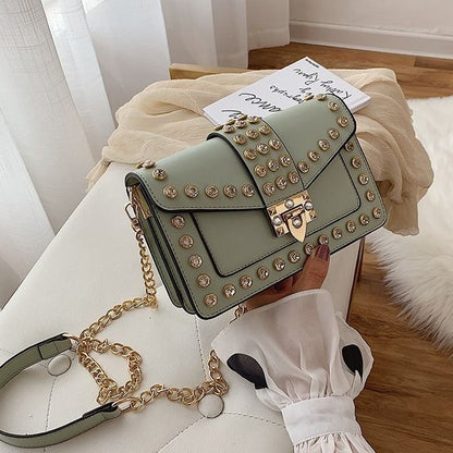 Women's Handbags Famous Bag Bags PU Leather Lock Women Shoulder Crossbody Bag
