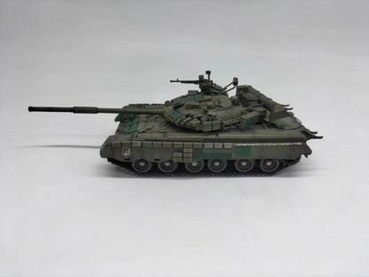 1/72 Mold Bean Ukrainian Captured Version T80BV Tank Painting Finished Model