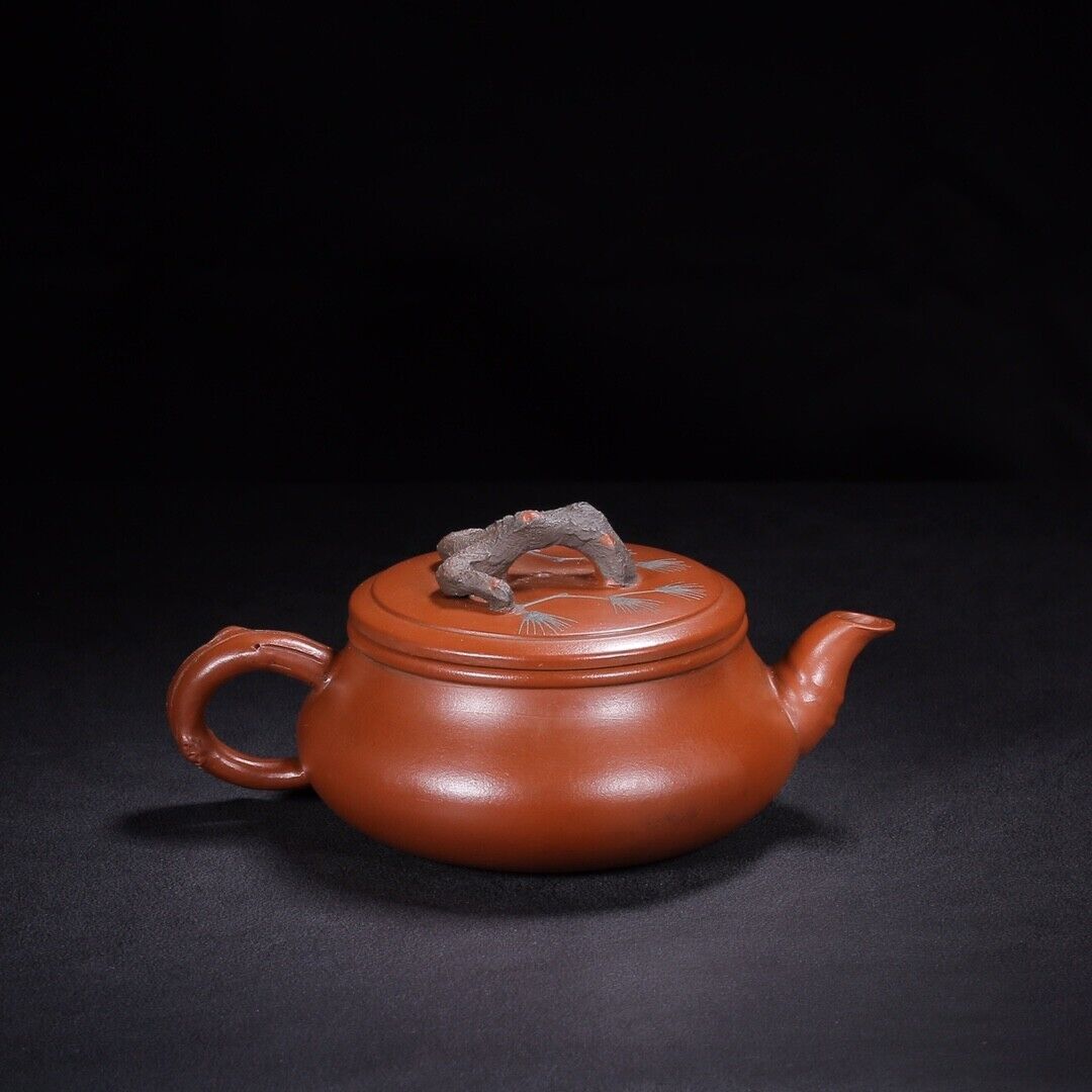 Chinese Yixing Zisha Clay Handmade Exquisite Teapot （岁寒三友 底款：汪寅仙）