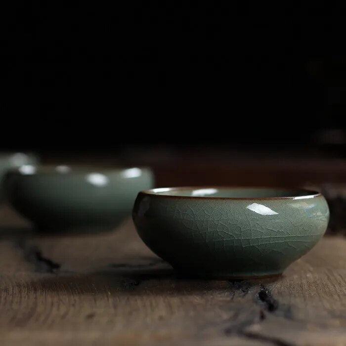 60ml Chinese Longquan Celadon Porcelain China Tea Cup Kung Fu Tea Originality