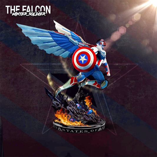 1/24 resin figure model kit New American Captain Falcon Unassembled unpainted