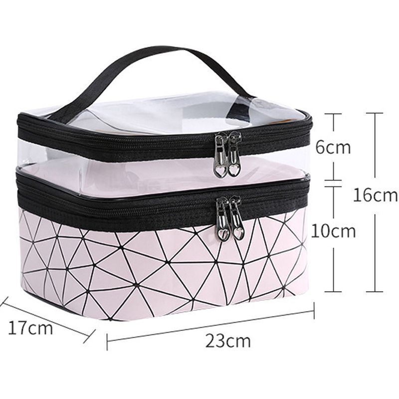 Travel Clear Makeup Bag Fashion Cosmetic Toiletries Organizer Waterproof Cases