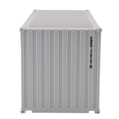 1:35 ONE Gray 20GP Shipping Container Model Plastic Office Home Decorate Toy