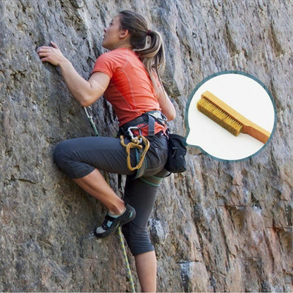 Indoor Bouldering Brush Rock Climbing Wall Tool Natural Boars Hair Wooden Handle