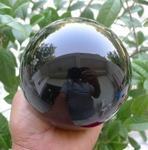 100MM+stand Natural Black Obsidian Sphere Large Crystal Ball Healing Stone