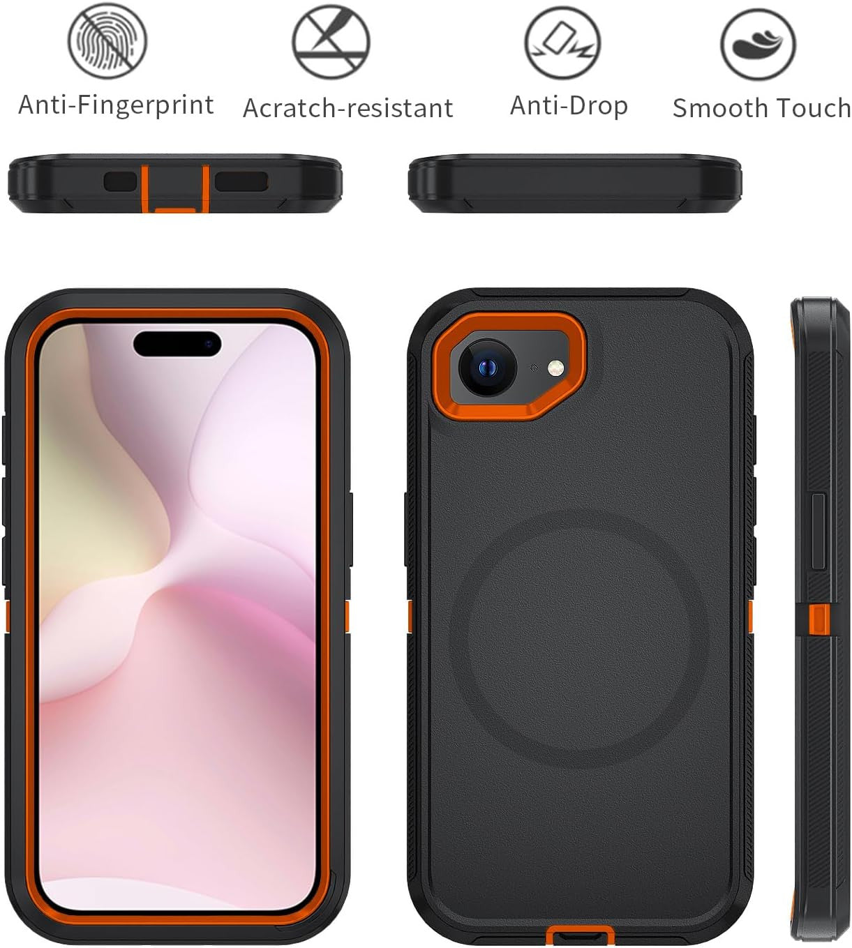 For Iphone 16E Case [Compatible with Magsafe][Shockproof][Dropproof][Dust-Proof]