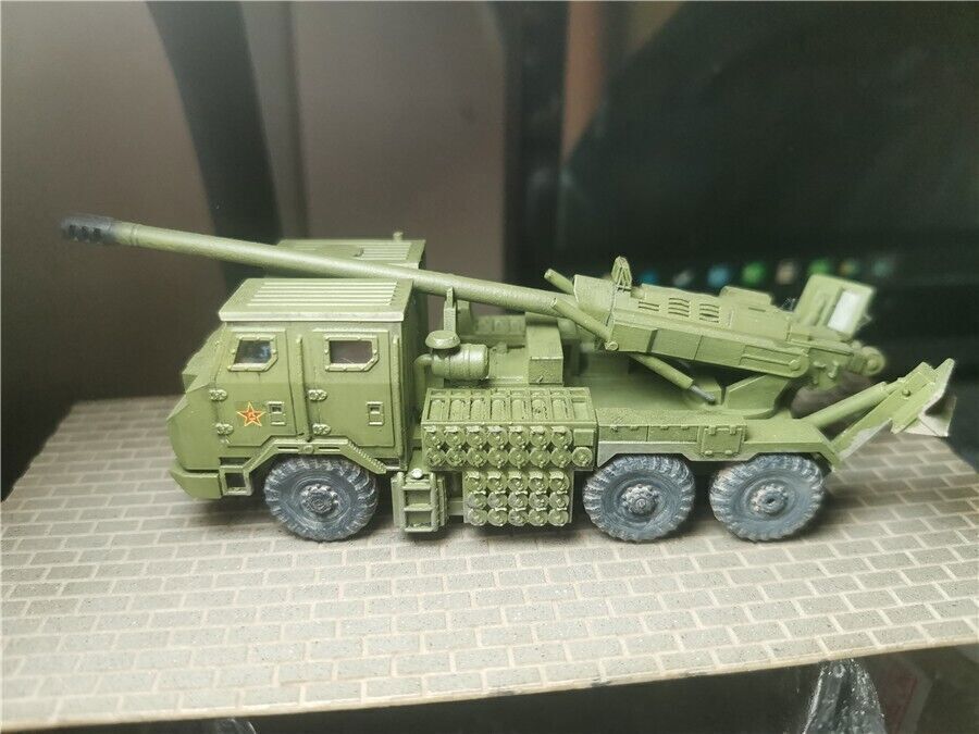 Homemade 1/72 PLA181 Military Tank With Vehicle Mounted Gun Finished Ornament
