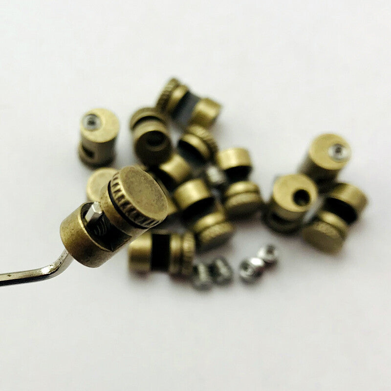 3PCs. Thumb Stud Brass for Buck 110 Suitable knife back thickness 3.1/3.5/4mm