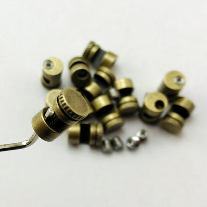3PCs. Thumb Stud Brass for Buck 110 Suitable knife back thickness 3.1/3.5/4mm