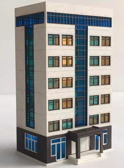 N Scale Outland Building Model Railway House 1/150 Office Building Scene Model