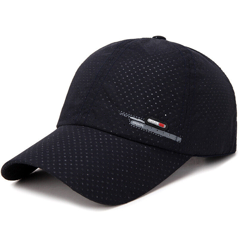 Unisex Breathable Mesh Hat Snapback HatAdjustable Quick Drying Hats Baseball Cap