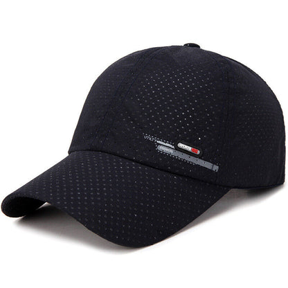 Unisex Breathable Mesh Hat Snapback HatAdjustable Quick Drying Hats Baseball Cap