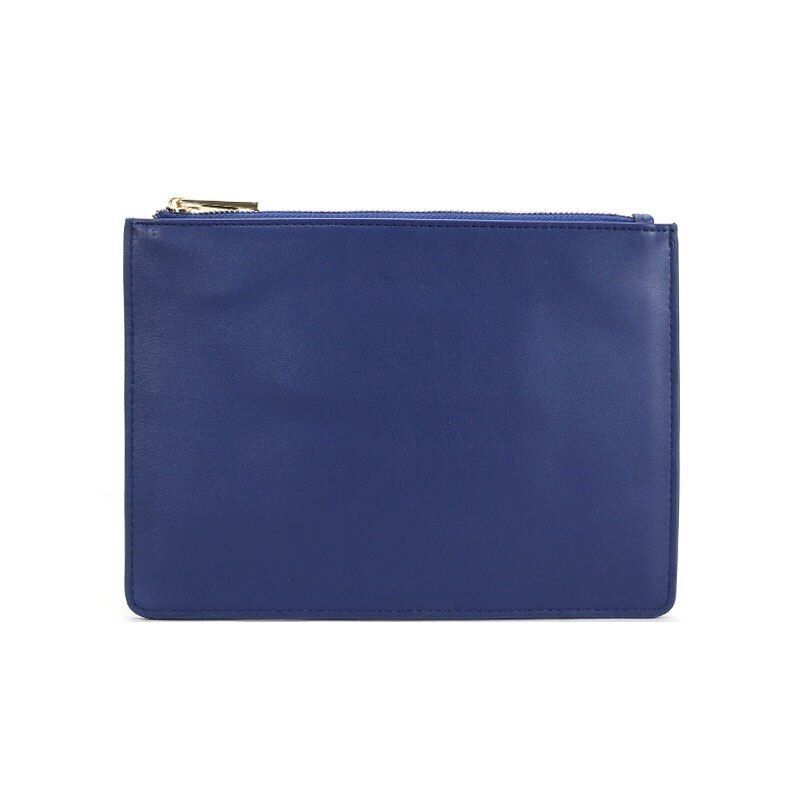 Customized Letters Pouch Synthetic Leather Clutch Bag Small Handbag Purses Pink