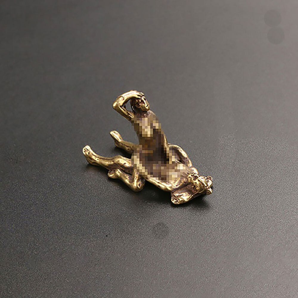 Chinese brass tradition not antique art mini 5 statue collectable gift
