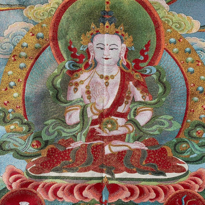 Ancient Tangka Embroidery Guanyin Bodhisattva in Tibet, China 60*90CM（观音菩萨208#）