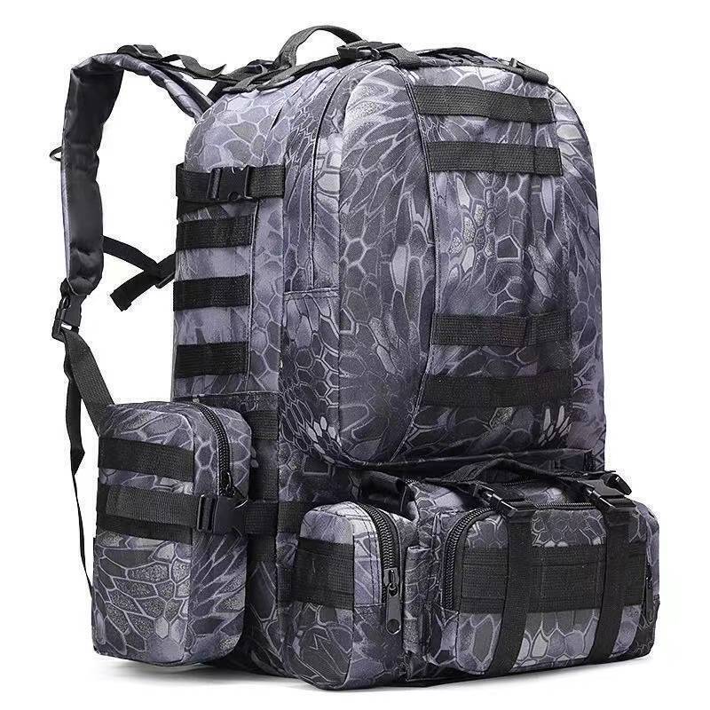 Tactical Backpack Mens Sport Bag Outdoor Hiking Climbing Army Rucksack