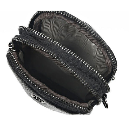 Luxury Handbags Genuine Leather Vintage Shoulder Purse Black/Green Bag 11*19*6CM