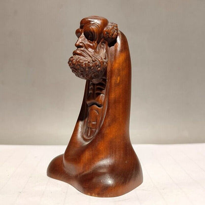 vintage buddha antique wood carved figures gift wooden dharma statue carving