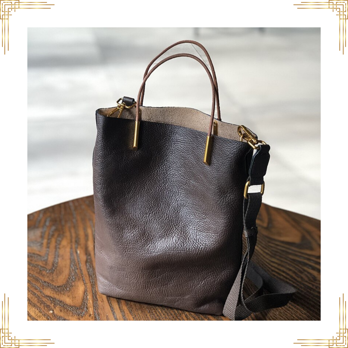 Women GENUINE LEATHER Handbag Soft Large Capacity Cross Shoulder Bag Vintage