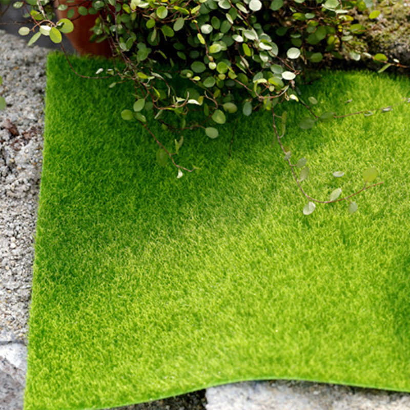 Fake Moss Miniature Garden Ornament DIY Mushroom Craft Artificial Lawn Grass