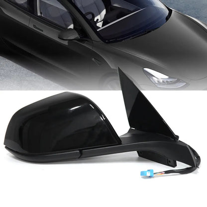 1Pcs New For Tesla Model 3 2017-2023 Right Side Mirror Rearview Power Fold