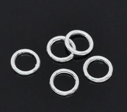 500pcs Jump Rings Soldered Closed 6mm Wide 4.2mm Hole Jewelry Making Findings