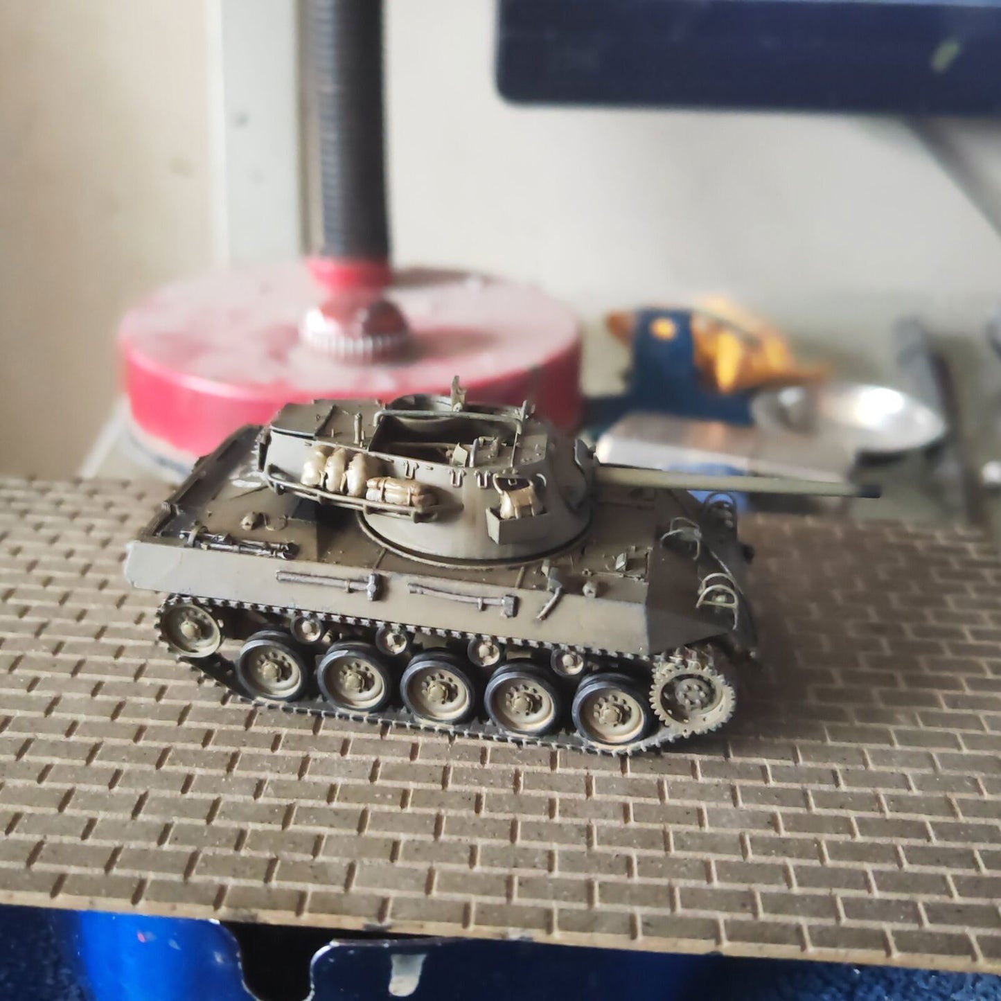 Homemade 1/72 WWII U.S. Hellcat Military Tank Destroyer Artifact Static Model