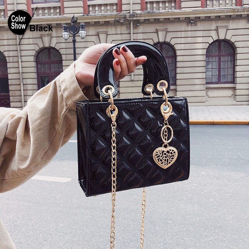 Bags Women Plaid Bag Ladies Shoulder Chain Tote Messenger Crossbody HandBag