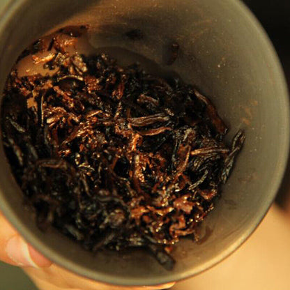 200g Cang Pu Golden Bud Puerh Tea Ripe Cake Tea Menghai Chen Xiang Pu'er Cake
