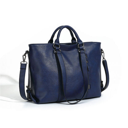 Soft Leather Handbag Messenger Shoulder Tote Bag Crossbody Satchel LargeCapacity