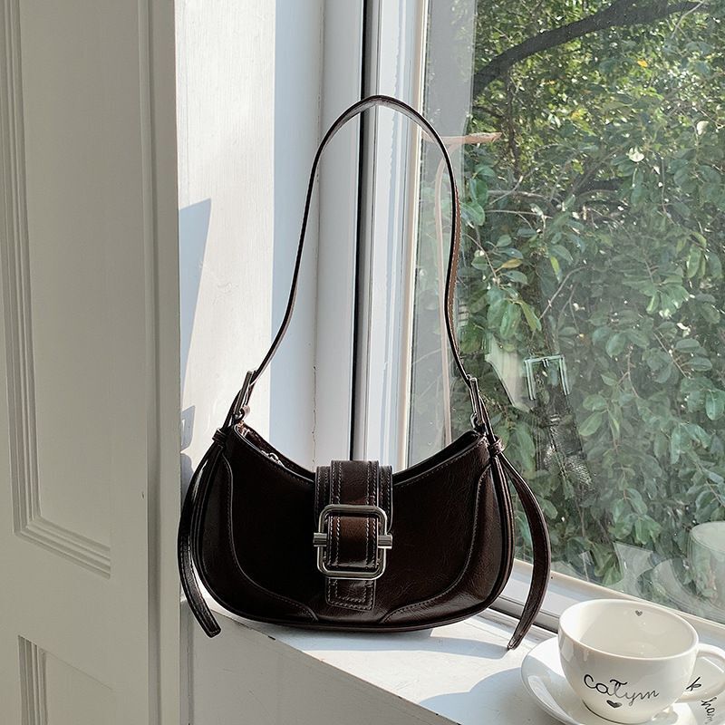 Denim Blue Underarm Bag Spring Cowboy Shoulder Bag Hobo Armpit Bag Purse Handbag