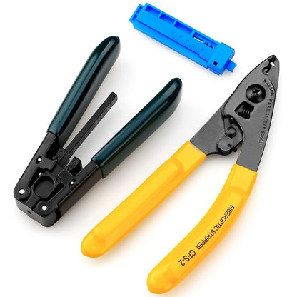 3 IN 1 FTTH Splice Fiber Optic Tool Kits Fibre Stripping Fixed Length Track