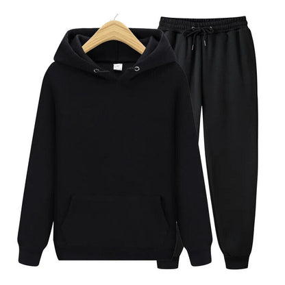Two Piece Set Women Tracksuit Sportwear Pants Suit Men Autumn Winter Sweatpants