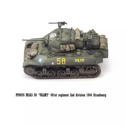 S-Model 1/72 Free French M3A3 Valmy 501st Tank Regiment Finished Model PP0076