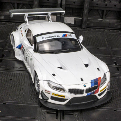 1:24 BMW M4 GT3 Diecast Model Car Track Racing Toy Vehicle Sound Light Kids Gift