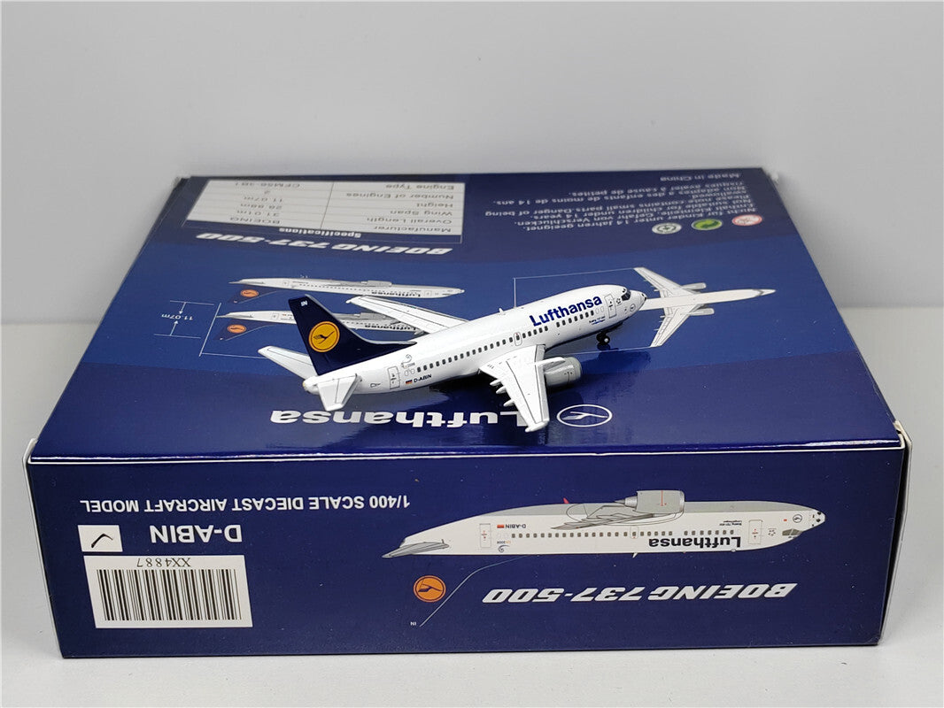 1:400 JC Wings Lufthansa BOEING B737-500 Passenger Airplane Diecast Model