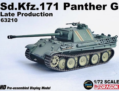 Dragon 1/72 German Panther G Panther Die-cast Tank 63210 Finished Model