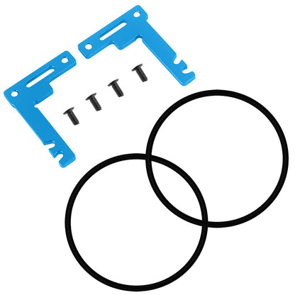Blue Aluminum Short Battery Holder Bracket Set For Tamiya TT02 Series Holder A
