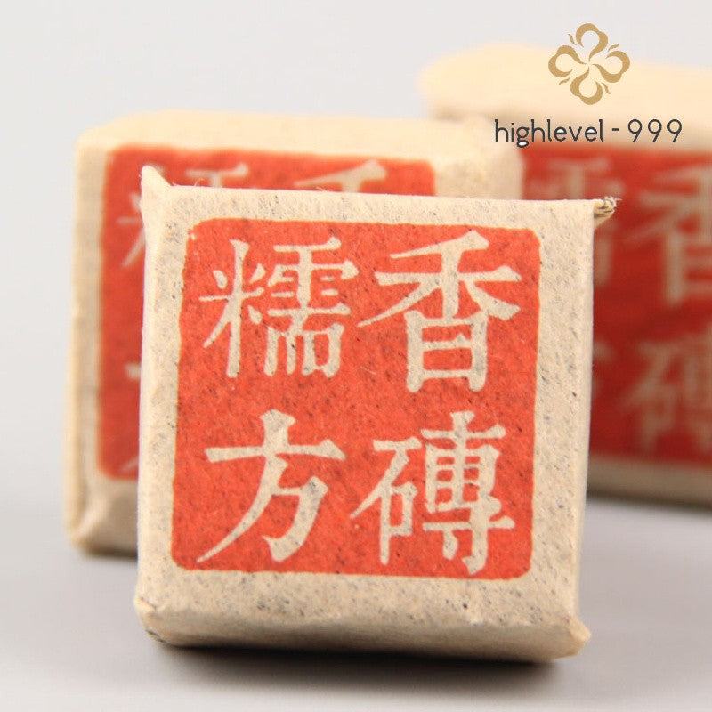 500g Early Spring Ripe Pu'er Square Brick Yunnan Sticky Rice Aroma Compressed