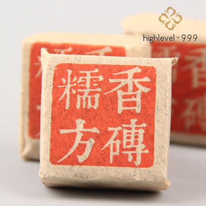 500g Early Spring Ripe Pu'er Square Brick Yunnan Sticky Rice Aroma Compressed