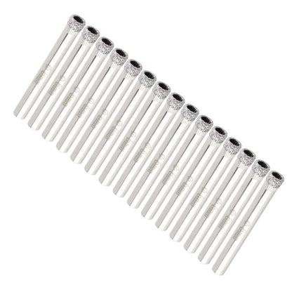 15Pcs 6mm 1/4"Shank MINI Diamond Coated Drill Bit Set Drill Bit Replacement