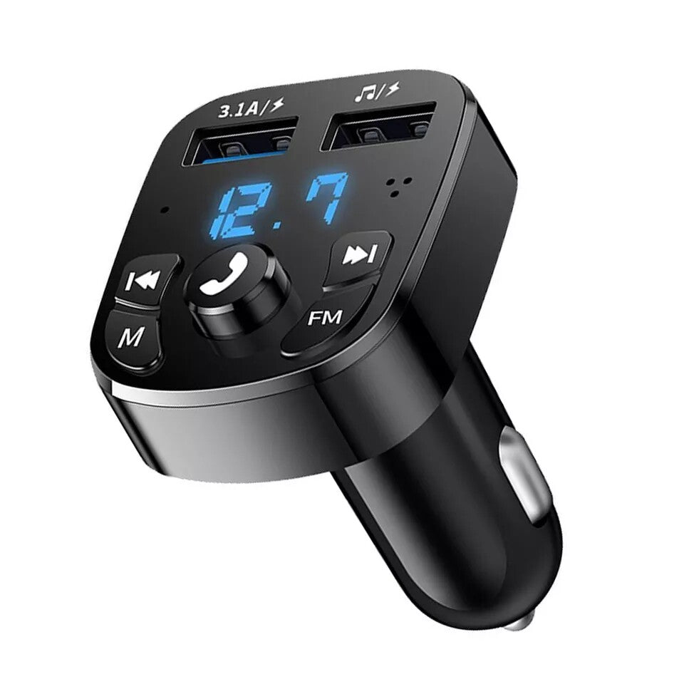 US Bluetooth 5.0 Car Wireless FM Transmitter 2USB PD Charger AUX Hands-Free lot