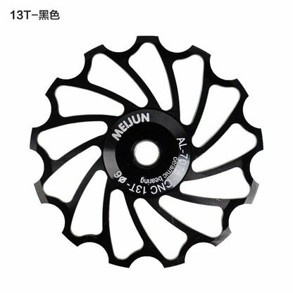 Rear Derailleur Guide Wheel 2pcs MTB Road Bike Ceramic Pulley 7005 11T Cycling
