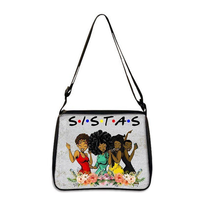 Fashion Forever Sister Print Handbag Tote Shoulder Bag Beach Purse Polyester 1PC