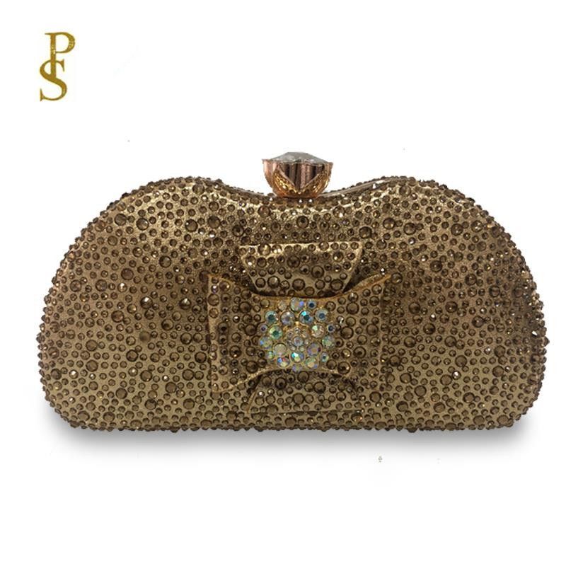 Evening Purse Hasp Beautiful Hand Bag Pouch Traveling Luxury Bags Bow Diamonds