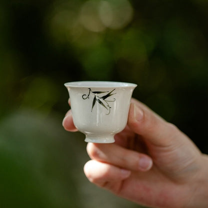 Handpainted Tea Cup 20ml Chinese Porcelain Kungfu Tea Cup Antique Master Cup New